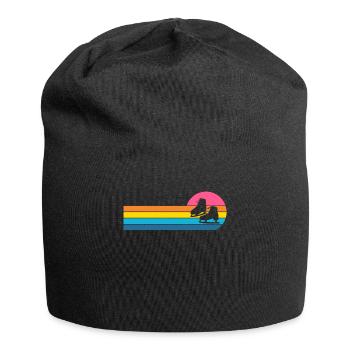 Schlittschuh - Jersey-Beanie - Schwarz - Vorne
