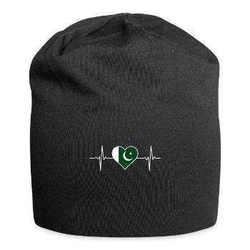 Pakistan Heartbeat - Bonnet en jersey - noir - Devant