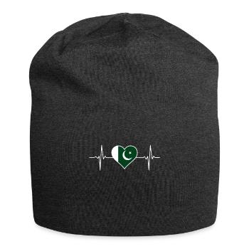 Pakistan Heartbeat - Bonnet en jersey - charbon - Devant