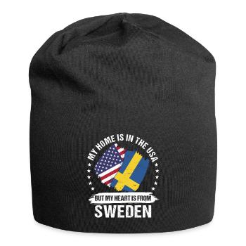 American Patriot Sweden Flag Swedish Roots - Jersey-Beanie - Schwarz - Vorne