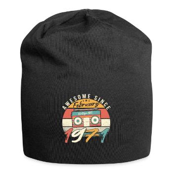 Februar 1971 Retro - Jersey-Beanie - Schwarz - Vorne