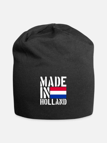Holland Holländer Lustiger Spruch - Jersey-Beanie - Schwarz