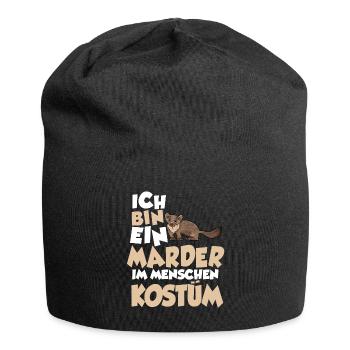 Marder Menschen Kostüm - Jersey-Beanie - Schwarz - Vorne