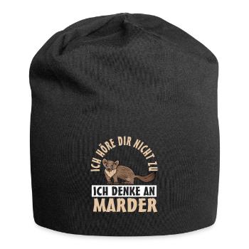Marder - Jersey-Beanie - Schwarz - Vorne