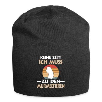 Murmeltier - Jersey-Beanie - Anthrazit - Vorne
