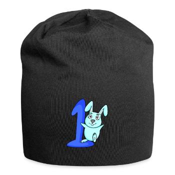 1 an 1 cadeau d’anniversaire - Bonnet en jersey - noir - Devant
