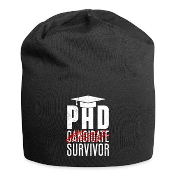 Thèse de doctorat survivant réussi - Bonnet en jersey - noir - Devant