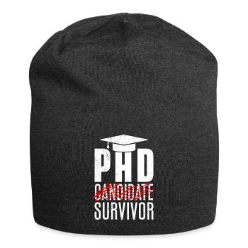 Thèse de doctorat survivant réussi - Bonnet en jersey - charbon - Devant
