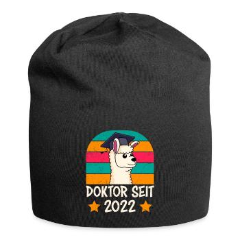 Docteur depuis 2022 Thèse de thèse de doctorat - Bonnet en jersey - noir - Devant