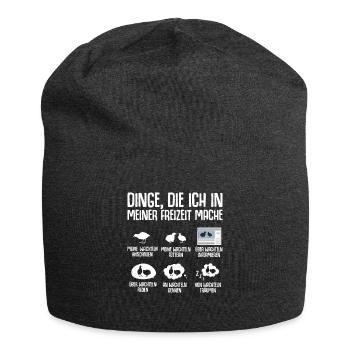 Wachtelzüchter Wachtel Geschenk Wachtelzucht - Jersey-Beanie - Anthrazit - Vorne