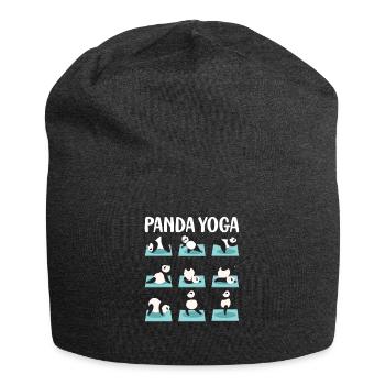 Yoga Zitat Panda Yoga - Jersey-Beanie - Anthrazit - Vorne