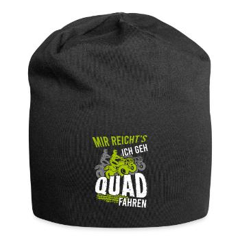 Mir Reichts Ich Geh Quad Fahren - Jersey-Beanie - Schwarz - Vorne