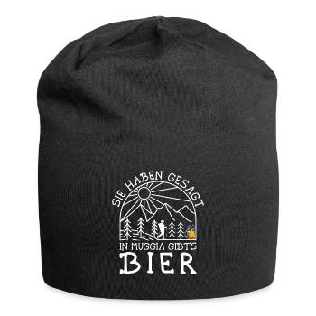 Alpenüberquerung Kärnten Muggia Wanderweg - Jersey-Beanie - Schwarz - Vorne