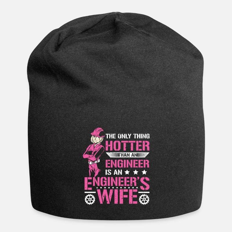 Wife Engineer - Jersey Beanie - black