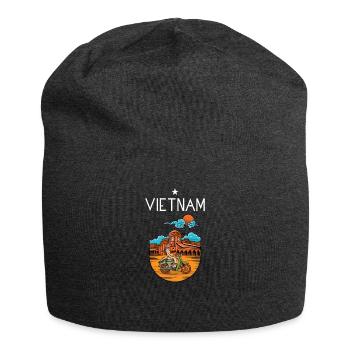 Vietnam I Hanoi Scooter Pho Bo Motif de voyage pour - Bonnet en jersey - charbon - Devant