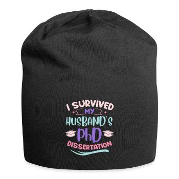 Doctor 2022 Doctoral thesis of the husband Husband - Jersey Beanie - black - Front