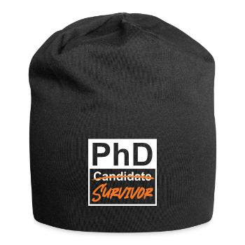 Phd Survivor Doctor 2022 PhD - Jersey Beanie - black - Front