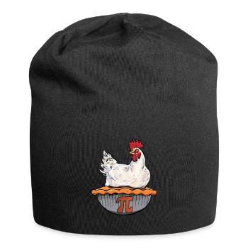 Funny Chicken Pie Math Geek Math Nerd Pi Day - Jersey-Beanie - Schwarz - Vorne