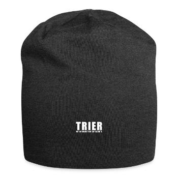 Trier Koordinaten - Jersey-Beanie - Anthrazit - Vorne