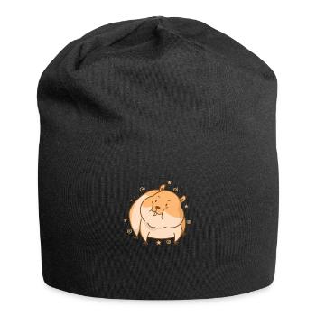 niedlicher Hamster Nagetier Haustier - Jersey-Beanie - Schwarz - Vorne
