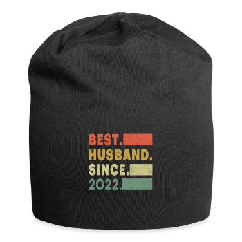 Best Husband 2022 Marriage Hearts Valentines Day - Jersey-Beanie - Schwarz - Vorne