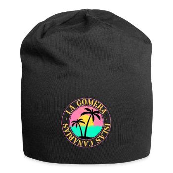 La Gomera Summer Sun Beach Sea Palm Trees - Jersey Beanie - black - Front