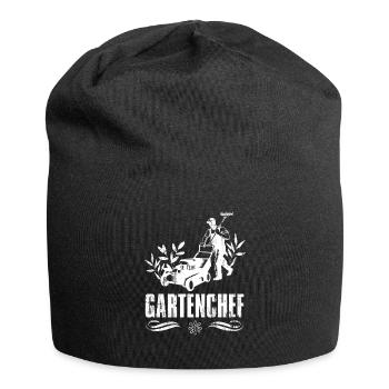 Gartenchef Hobby Gärtner Gartenarbeit Herren - Jersey-Beanie - Schwarz - Vorne