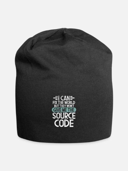 Programmeur - Bonnet en jersey - noir