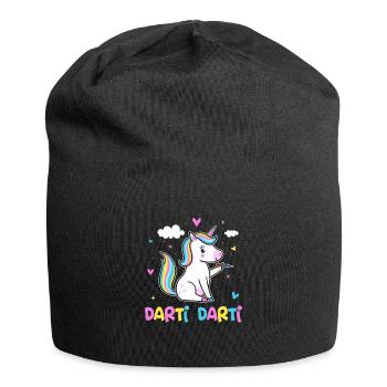 Darti Darti Unicorn Darts Player - Jersey-Beanie - Schwarz - Vorne