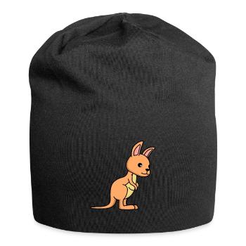 Kangaroo Comic - Jersey-Beanie - Schwarz - Vorne