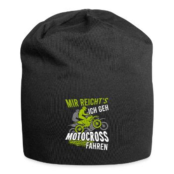 Mir Reichts Ich Geh Motocross Fahren - Jersey-Beanie - Schwarz - Vorne