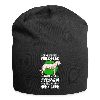 Ohne meinen Irischer Wolfshund Irish Wolfhound - Jersey-Beanie - Schwarz - Vorne