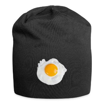 Egg Fried Egg Scrambled Eggs Breakfast Egg for Toast - Jersey Beanie - black - Front