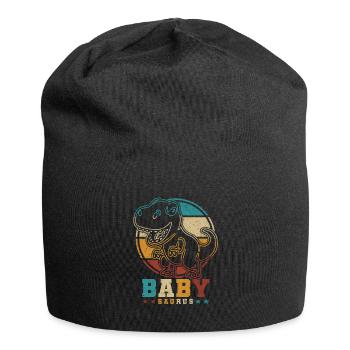 BabySaurus T-Rex Baby Dinosaur Baby Dino Baby - Jersey Beanie - black - Front