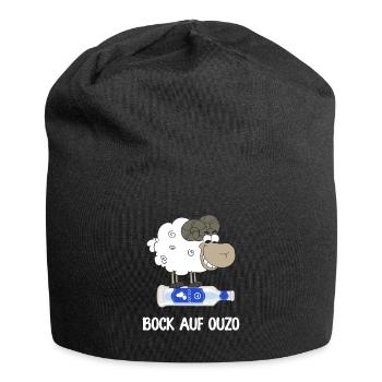 Bock auf Ouzo - Jersey-Beanie - Schwarz - Vorne