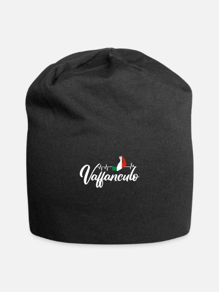 Vaffanculo Heartbeat - Bonnet en jersey - noir