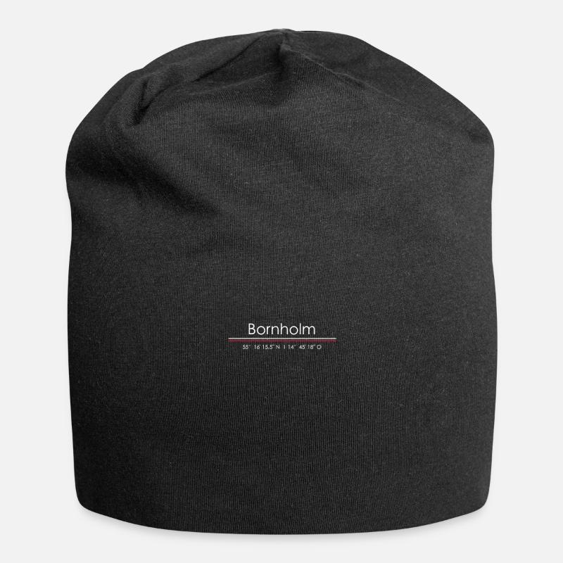 Bornholm Kopenhagen Dänemark Dansk Geschenk - Jersey-Beanie - Schwarz