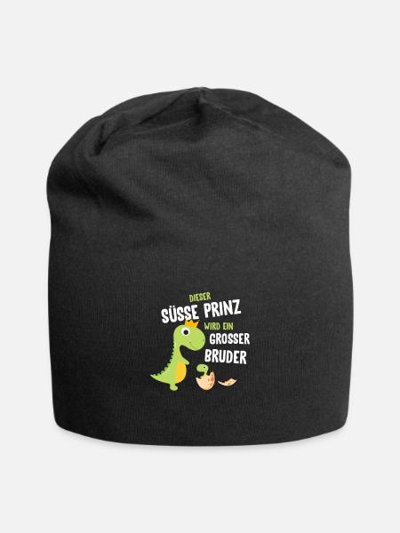 Großer Bruder - Jersey-Beanie - Schwarz
