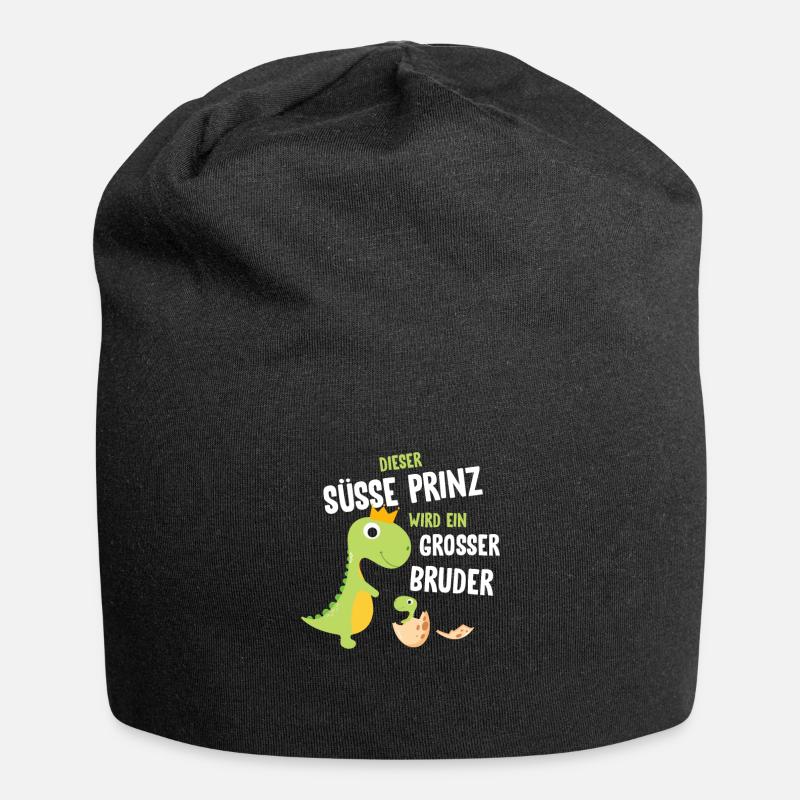 Großer Bruder - Jersey-Beanie - Schwarz