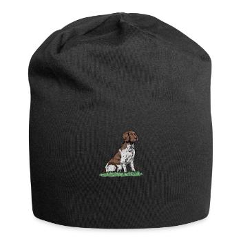 Großer Münsterländer I Vorstehhund Jagdhund Motiv - Jersey Beanie - black - Front