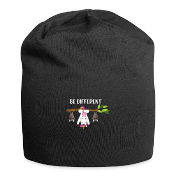 Be Different Einhorn mit Fledermäusen - Jersey-Beanie - Schwarz - Vorne