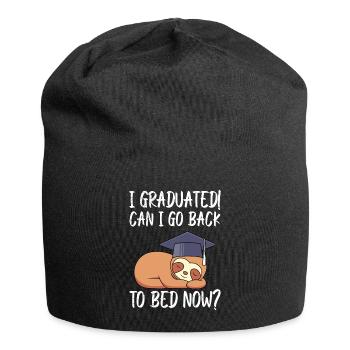 High School Graduation back to bed? Senior 2022 - Jersey Beanie - black - Front
