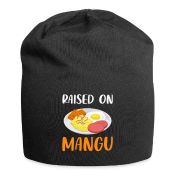 Proud Dominican Raised on Mangu Breakfast Food - Jersey Beanie - black - Front