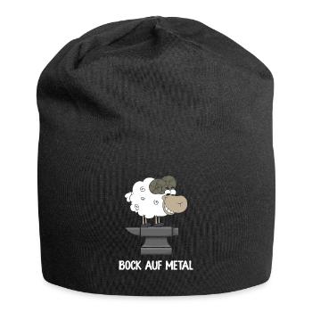 Bock Auf Metal Heavy Metal Amboss - Jersey-Beanie - Schwarz - Vorne