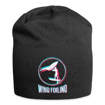Wing Foiling Wing Surf Wing Foiler - Jersey Beanie - black - Front