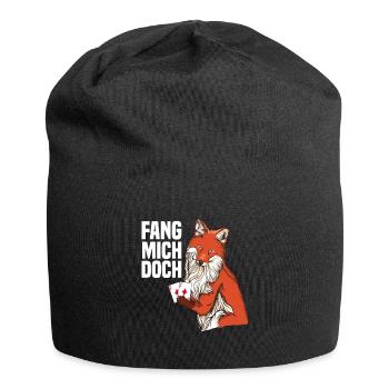 Schafkopf Skat Kartenspiel | Doppelkopf - Jersey-Beanie - Schwarz - Vorne