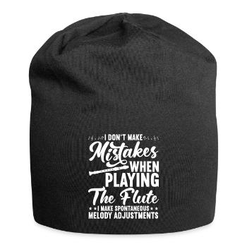 Fetus Players Flute Recorder Music Gifts - Jersey Beanie - black - Front