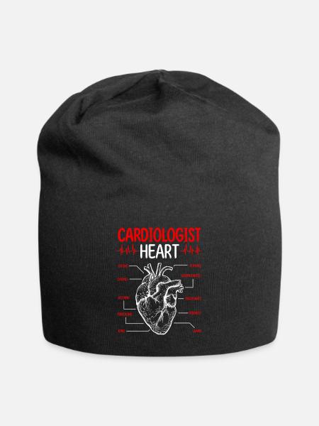 Cardiologist Essentials Heart Doctor Cardiology - Jersey-Beanie - Schwarz