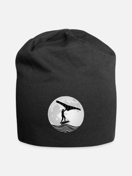 Vollmond Wing Foiler Wingsurf Wing Foil - Jersey-Beanie - Schwarz