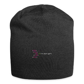 Programmierer - Jersey-Beanie - Anthrazit - Vorne